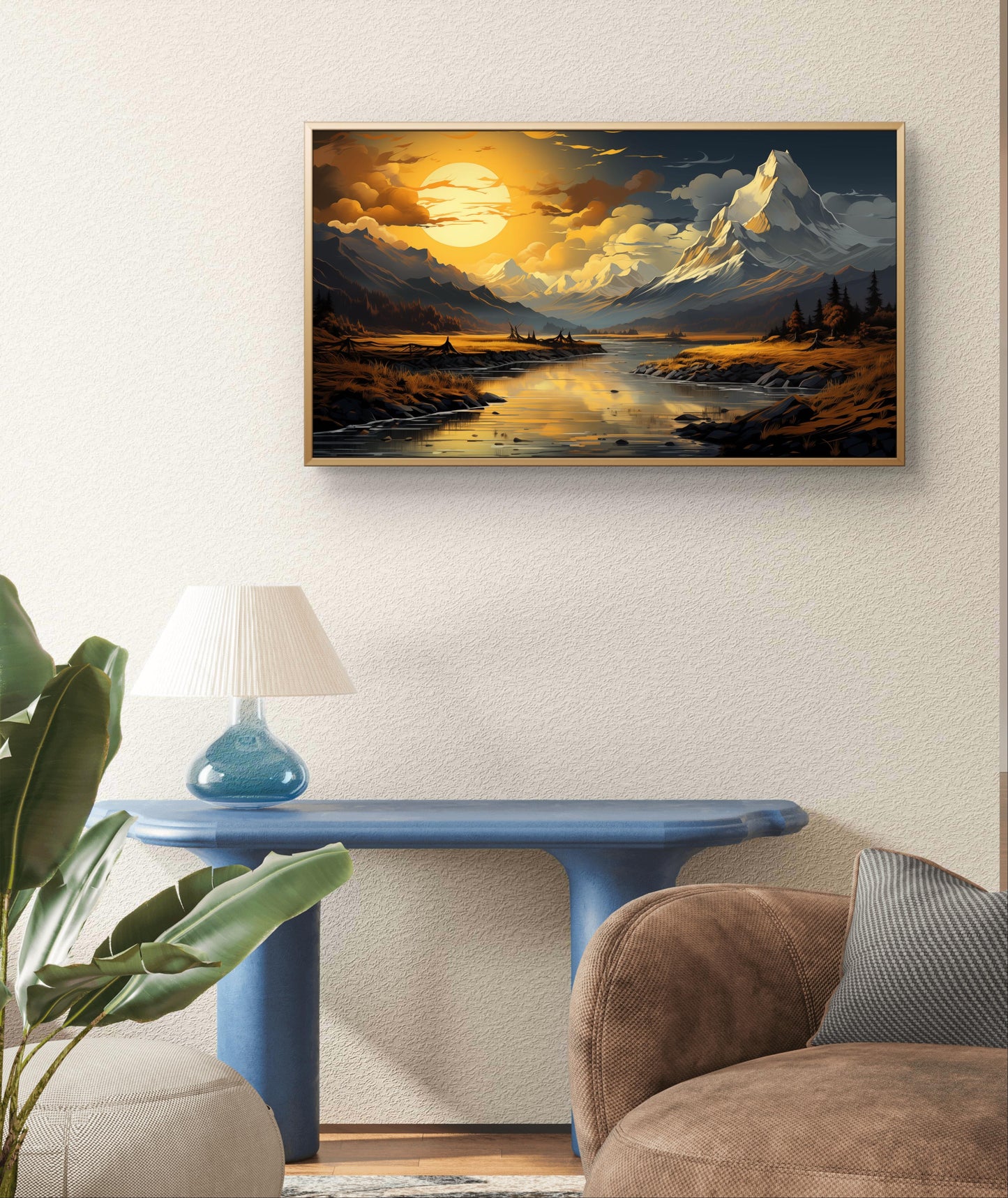 Grandeur Personified Framed Canvas Wall painting Art