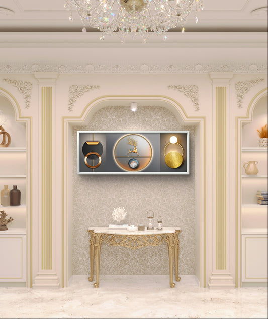 3D Golden Porch Wall Art
