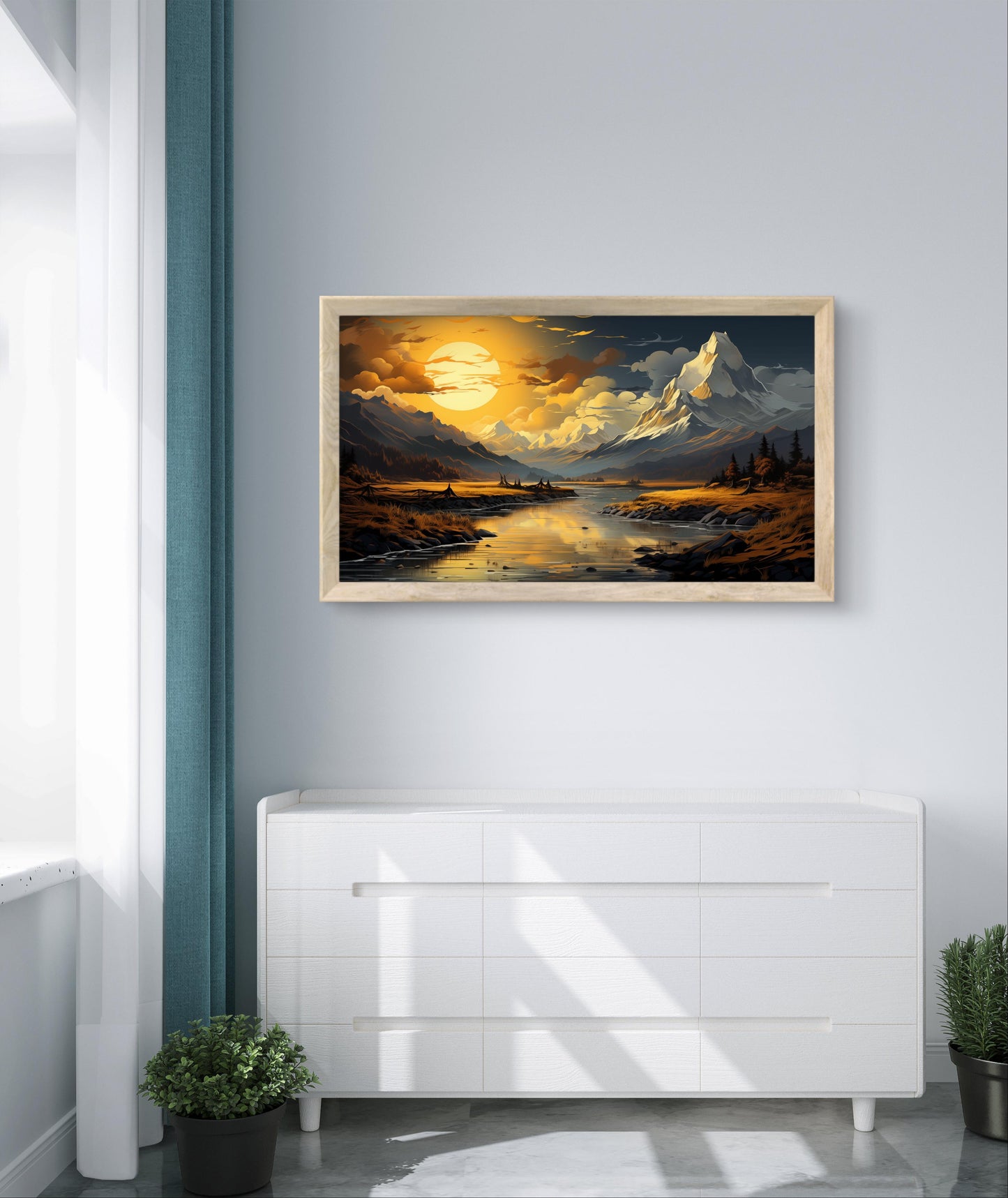 Grandeur Personified Framed Canvas Wall painting Art
