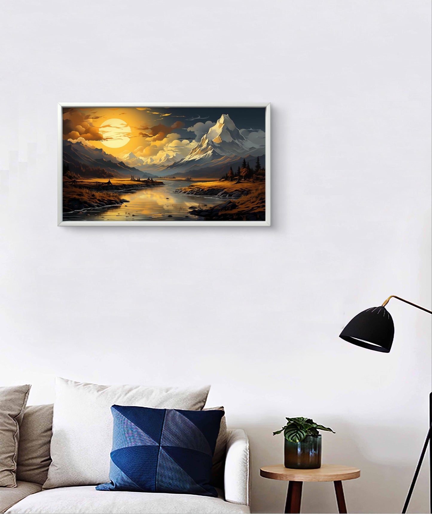Grandeur Personified Framed Canvas Wall painting Art