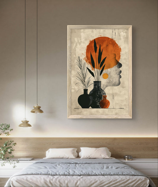 Digital Poetry Illustration Abstract Wall Art