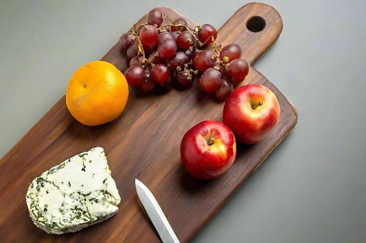 One Piece | Sheesham Wood Cheese & Serving Board – Handcrafted Wooden Platter for Kitchen & Entertaining - NixWoods