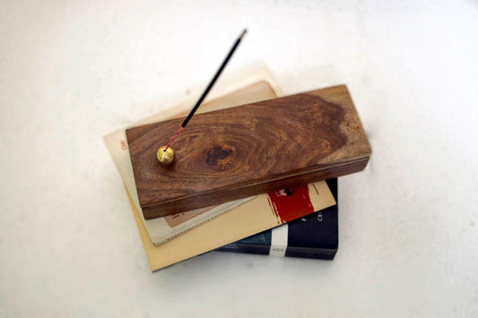 Teak Wood Incense Holder – Simple & Elegant Aroma Diffuser - NixWoods