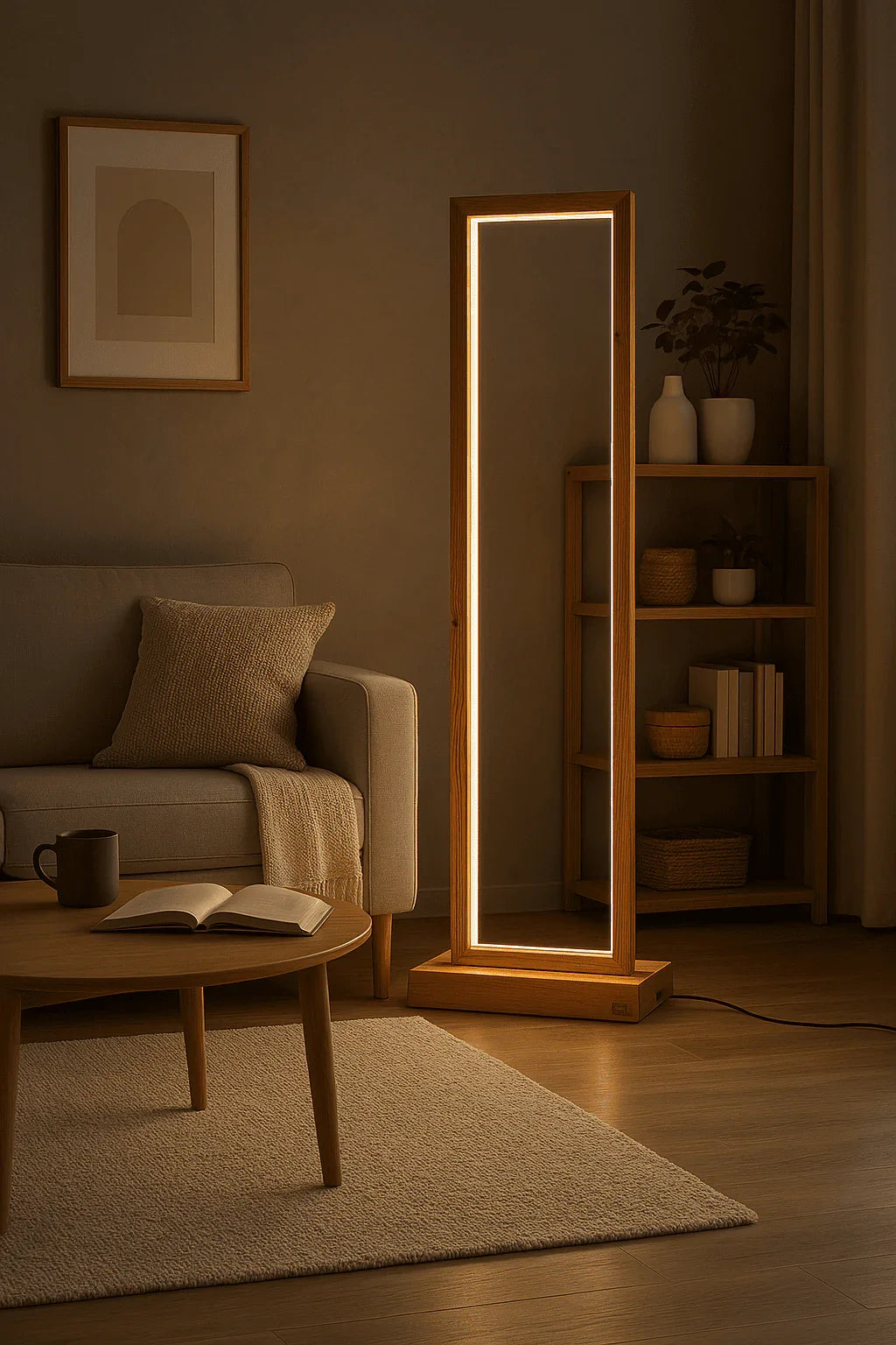 Tall Teak Wood Floor Lamp – A Statement of Warmth & Style - NixWoods
