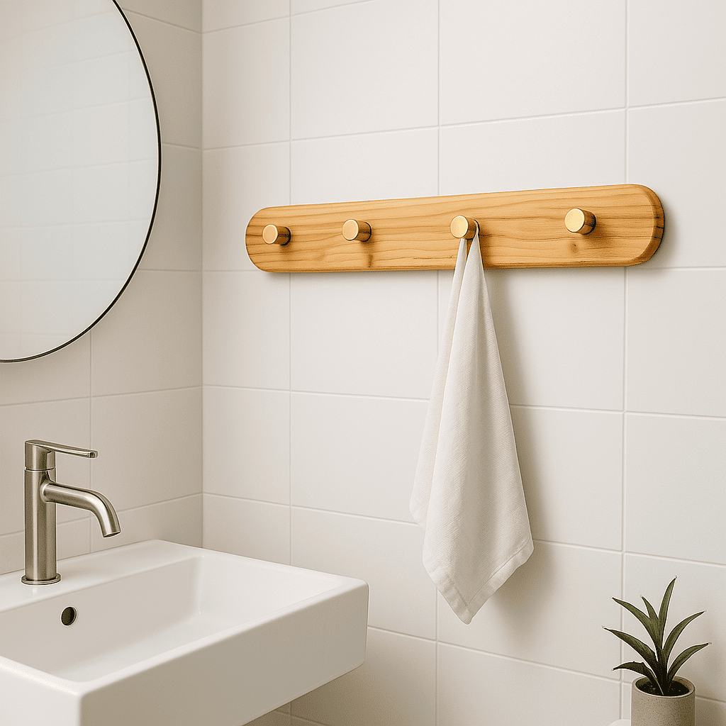 Pine Wall Hook Rack – Strong & Stylish Entryway Hanger - NixWoods
