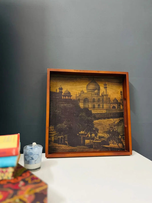 Imperial Taj Mahal tray | Art Finish - NixWoods