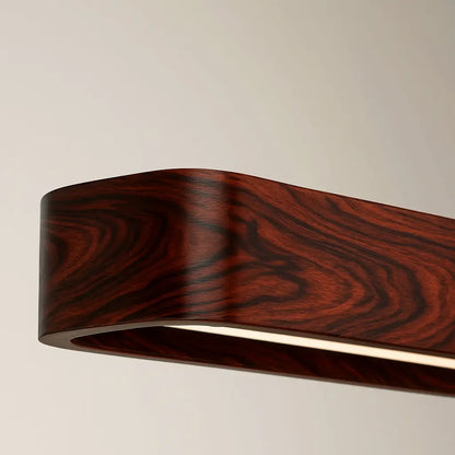 Rosewood Pendant Light – Hollow Curved Hanging Light for Modern Interiors - NixWoods