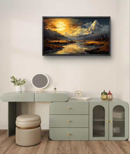 Grandeur Personified Framed Canvas Wall painting Art