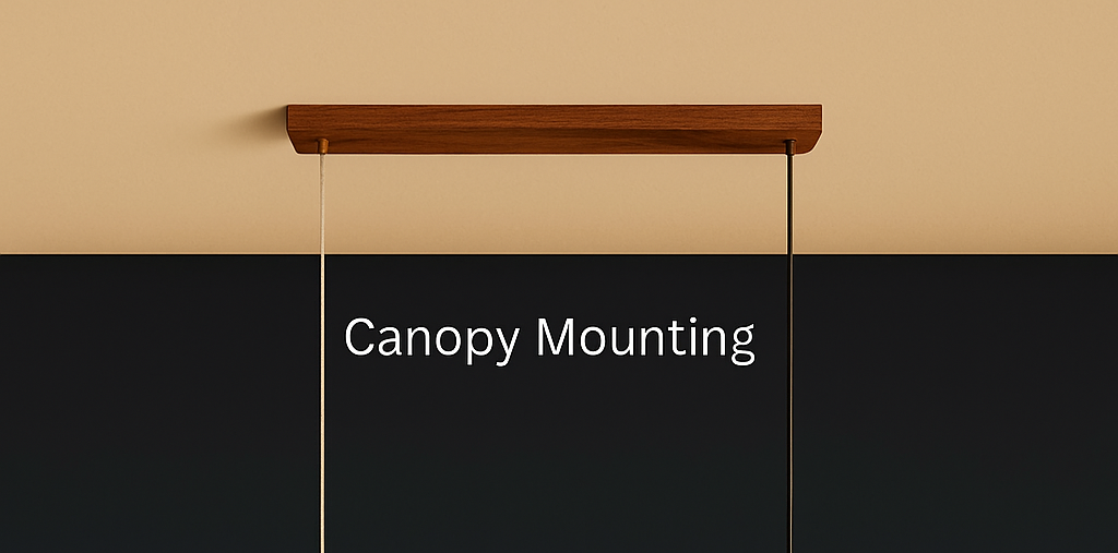 Double LED Curved | Teak Wood Pendant Light - NixWoods