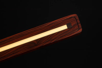 Rosewood Pendant Light – Hollow Curved Hanging Light for Modern Interiors - NixWoods