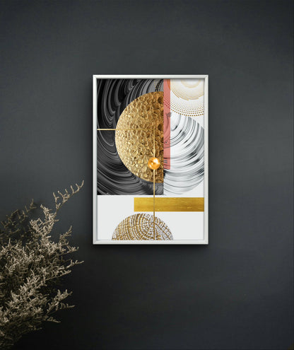 Golden Porch Stereo Abstract Wall Art