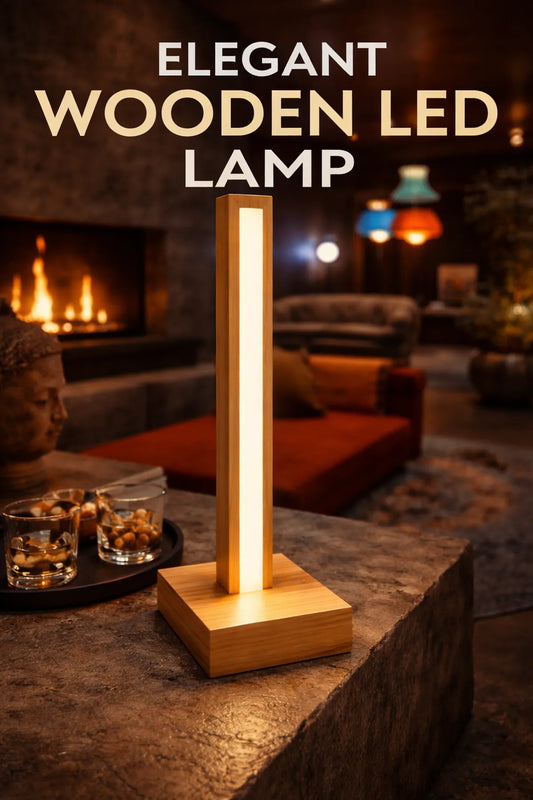 Luma Pillar - Handicrafted Solid Wood Ambient LED Lamp