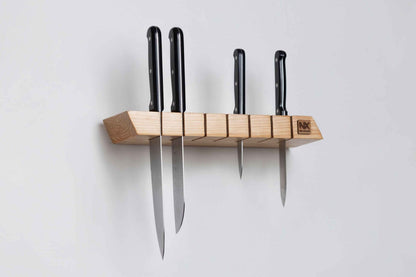 Pine Knife Holder – Sleek Wall-Mounted - NixWoods