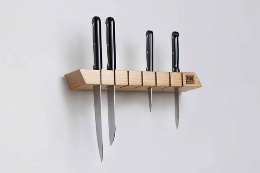 Pine Knife Holder – Sleek Wall-Mounted - NixWoods