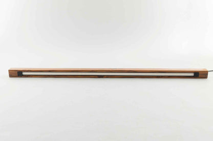 Teak Wood Pendant Light – Rectangle Handcrafted Minimalist LED Ceiling Light for Dining & Kitchen - NixWoods