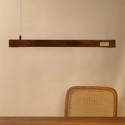 30 Inch Rosewood Hanging Light – Hollow Wooden Pendant for Modern Homes & Offices - NixWoods
