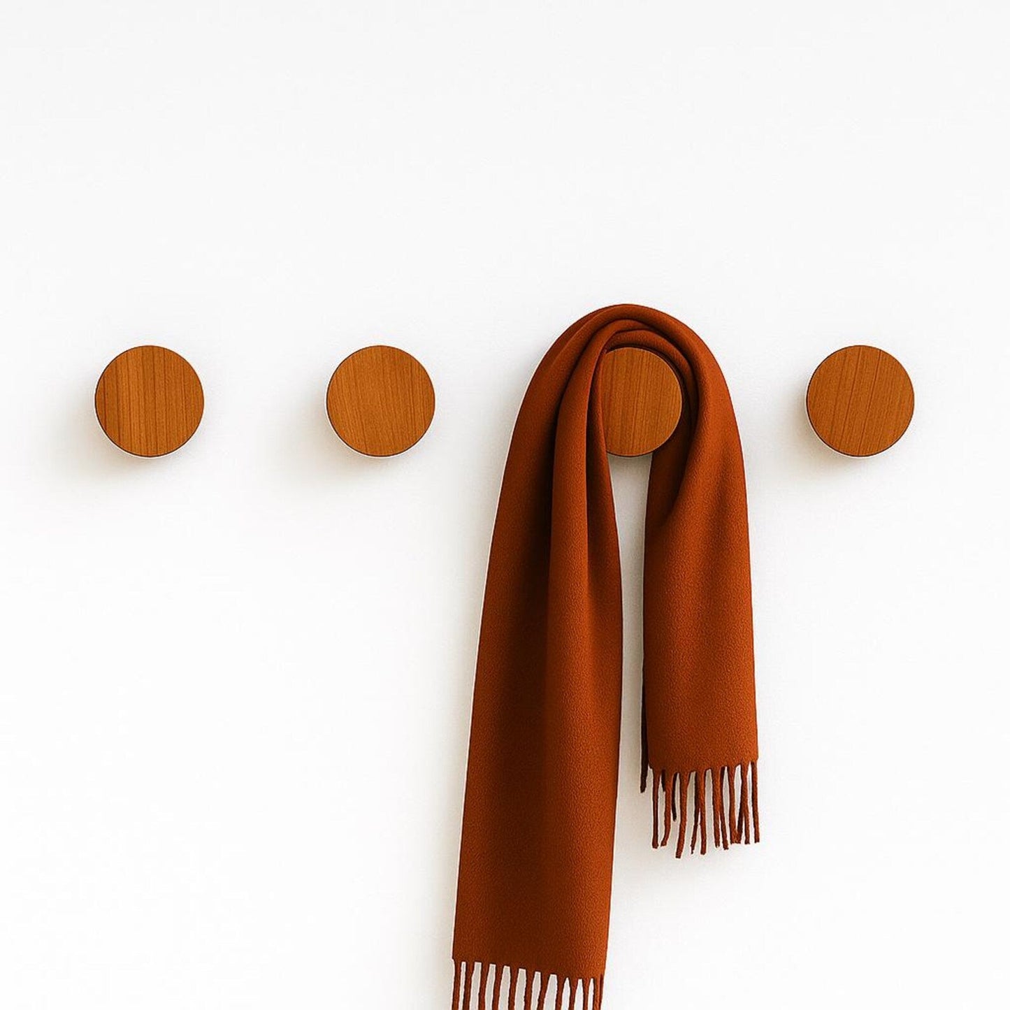 Matte Black/ Brown Wall Hook – Minimalist Modern Peg for Coats, Bags & Towels - NixWoods