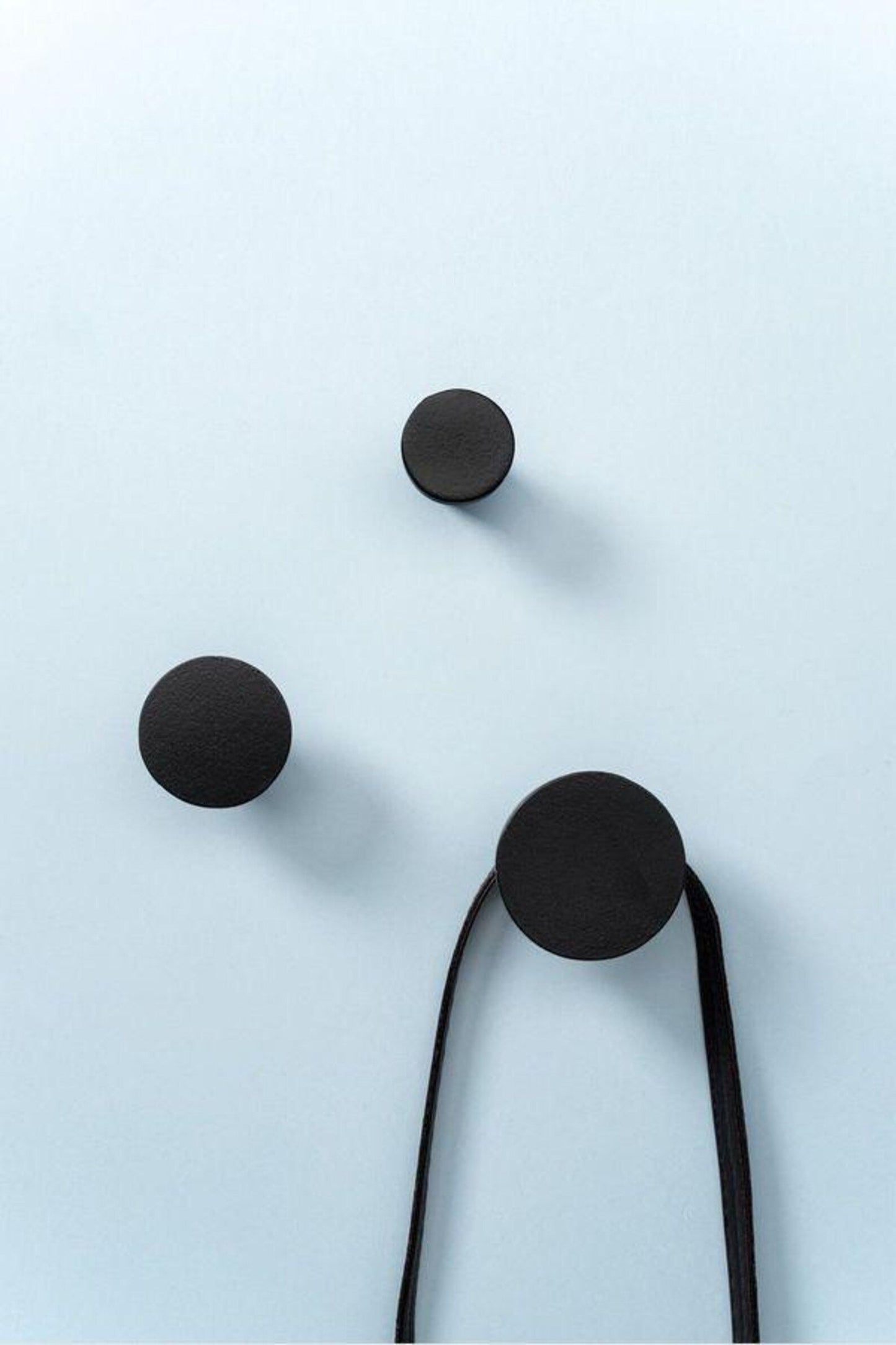 Matte Black/ Brown Wall Hook – Minimalist Modern Peg for Coats, Bags & Towels - NixWoods