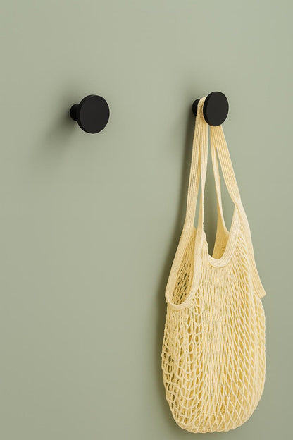 Matte Black/ Brown Wall Hook – Minimalist Modern Peg for Coats, Bags & Towels - NixWoods