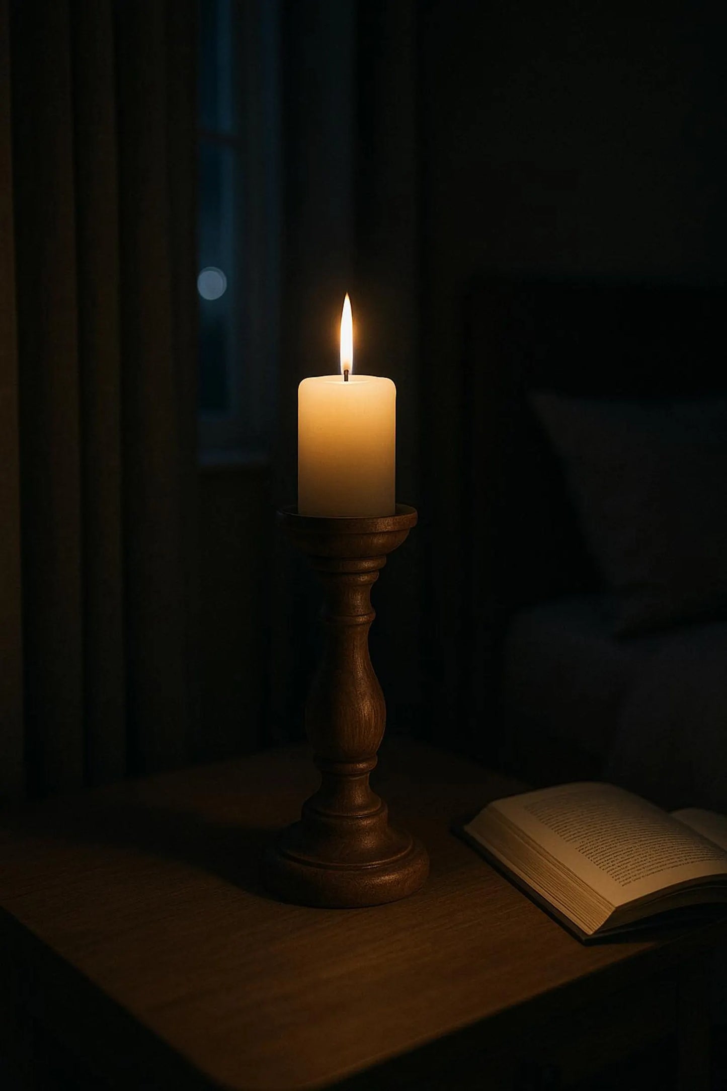 Modern Boho Candle Stand - Artisan Crafted from Solid Rosewood | Ethnic Home Decor - NixWoods