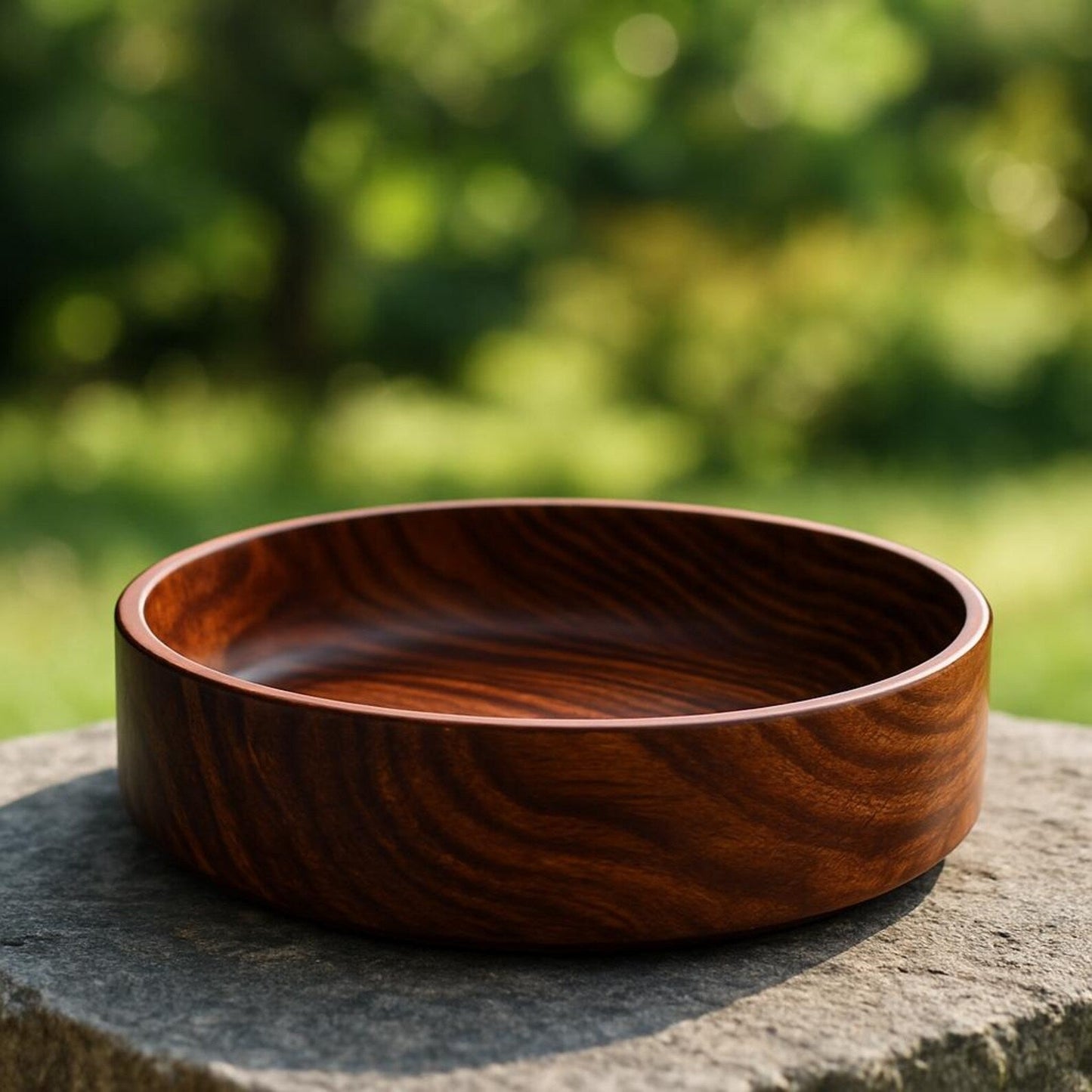 Rosewood Bowl – Decorative Wooden Centerpiece for Table or Entryway - NixWoods