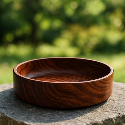 Rosewood Bowl – Decorative Wooden Centerpiece for Table or Entryway - NixWoods