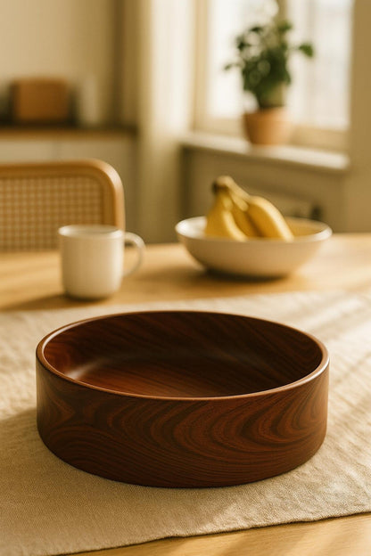 Rosewood Bowl – Decorative Wooden Centerpiece for Table or Entryway - NixWoods