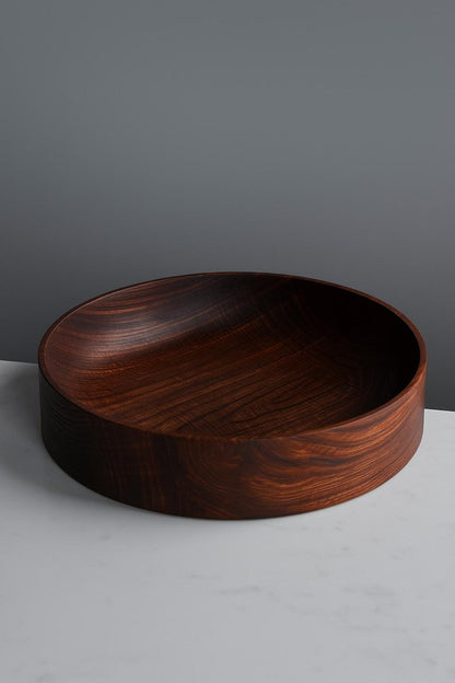 Rosewood Bowl – Decorative Wooden Centerpiece for Table or Entryway - NixWoods