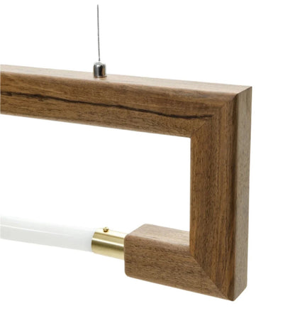 Luxury Rosewood LED Pendant Light – 360° Glow Hanging Lamp for Modern & Cozy Interiors - NixWoods