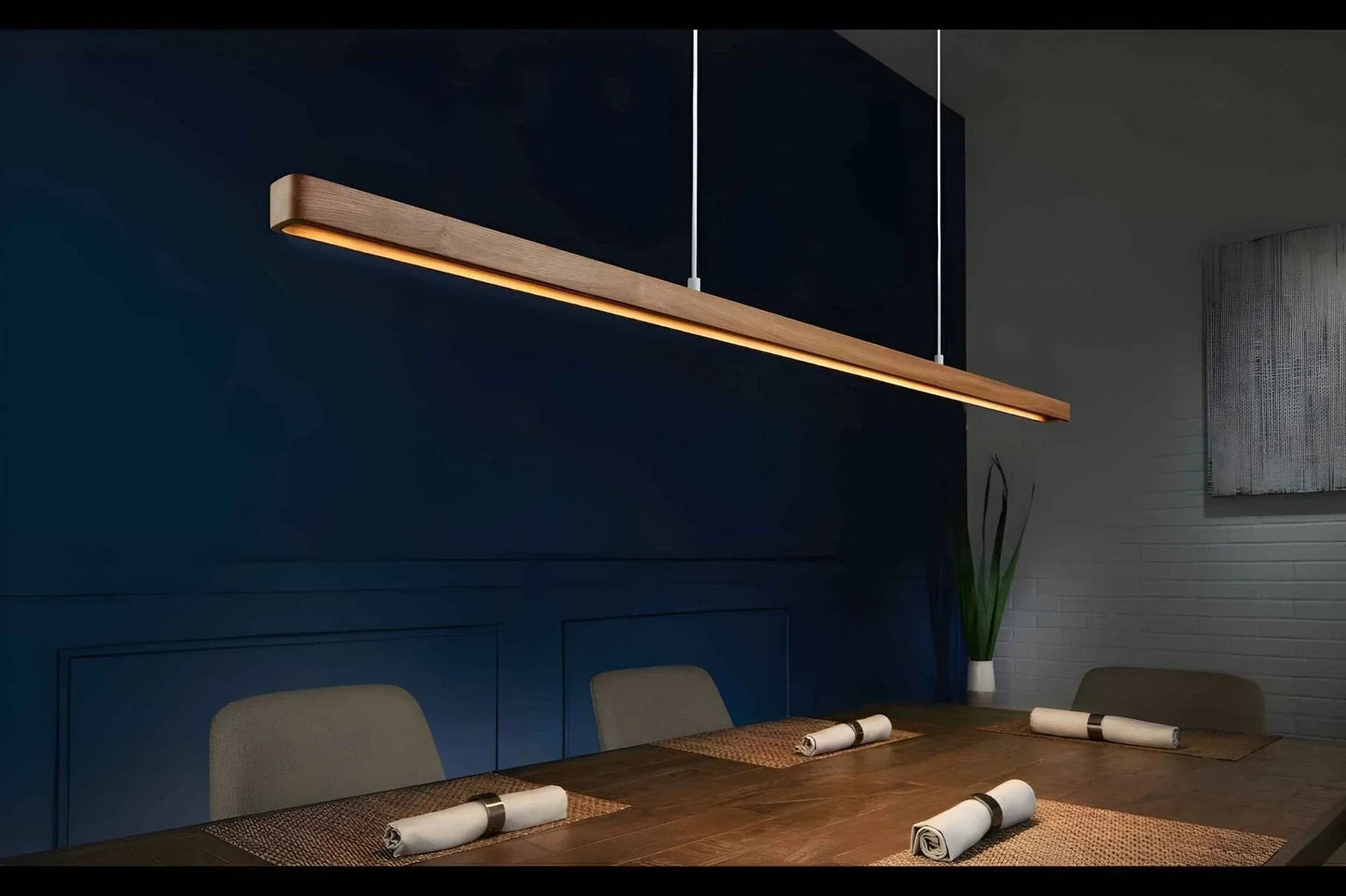 Rosewood Pendant Light – Hollow Curved Hanging Light for Modern Interiors - NixWoods