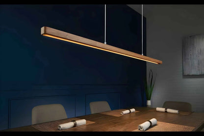 Rosewood Pendant Light – Hollow Curved Hanging Light for Modern Interiors - NixWoods