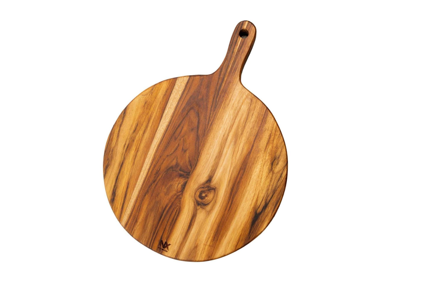 Round Teak Wood Pizza Board – Serve & Slice with Ease - NixWoods