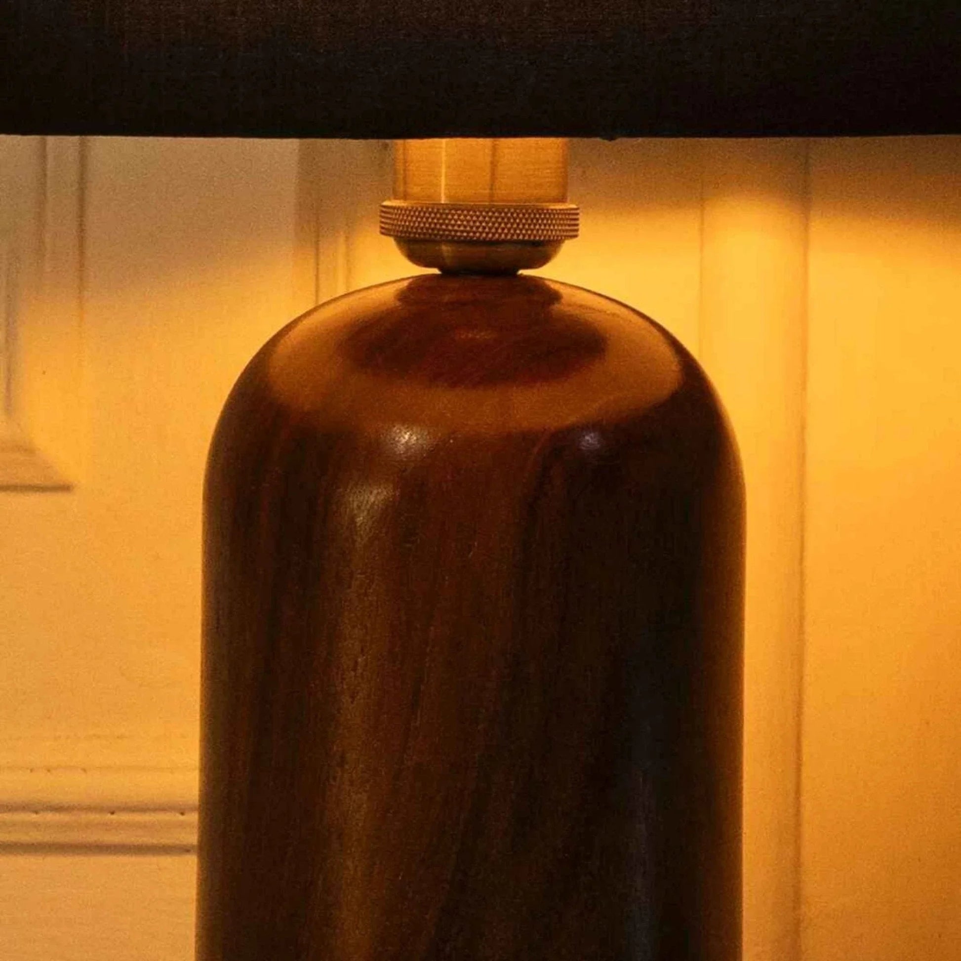 Sacred Glow Wooden Table Lamp – Elegant Ambient Lighting for Serene & Mindful Spaces - NixWoods