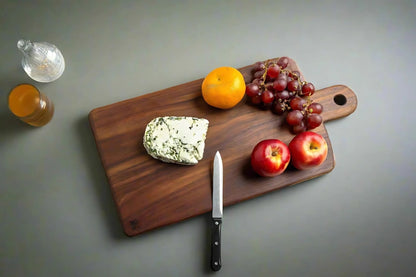 One Piece | Sheesham Wood Cheese & Serving Board – Handcrafted Wooden Platter for Kitchen & Entertaining - NixWoods