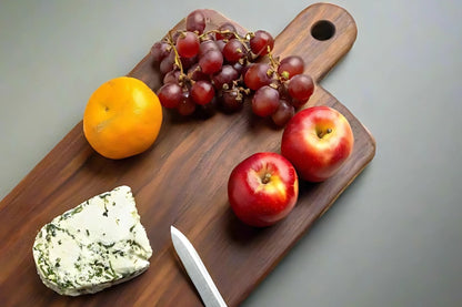 One Piece | Sheesham Wood Cheese & Serving Board – Handcrafted Wooden Platter for Kitchen & Entertaining - NixWoods