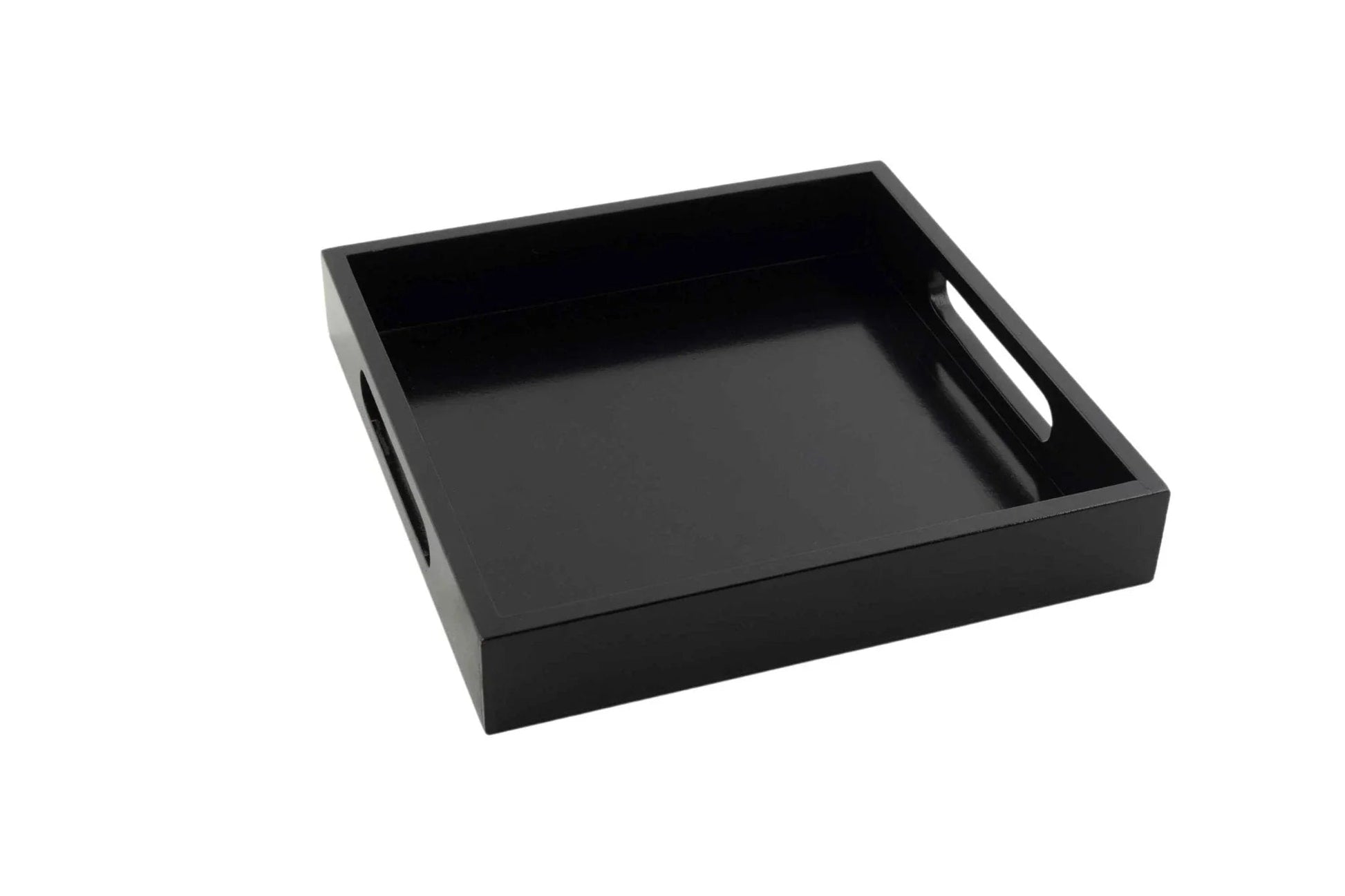 Sleek Black MDF Tray – Minimalist Serving & Organizing Tray for Home & Office - NixWoods