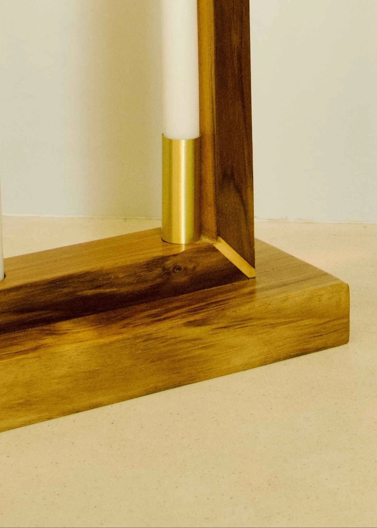 Teak Wood Floor Lamp - 360° Silicone – Modern Arch LED Light with Remote Control - NixWoods