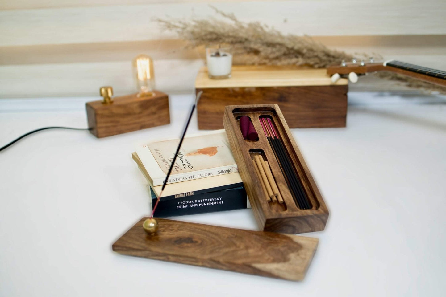 Teak Wood Incense Holder – Simple & Elegant Aroma Diffuser - NixWoods