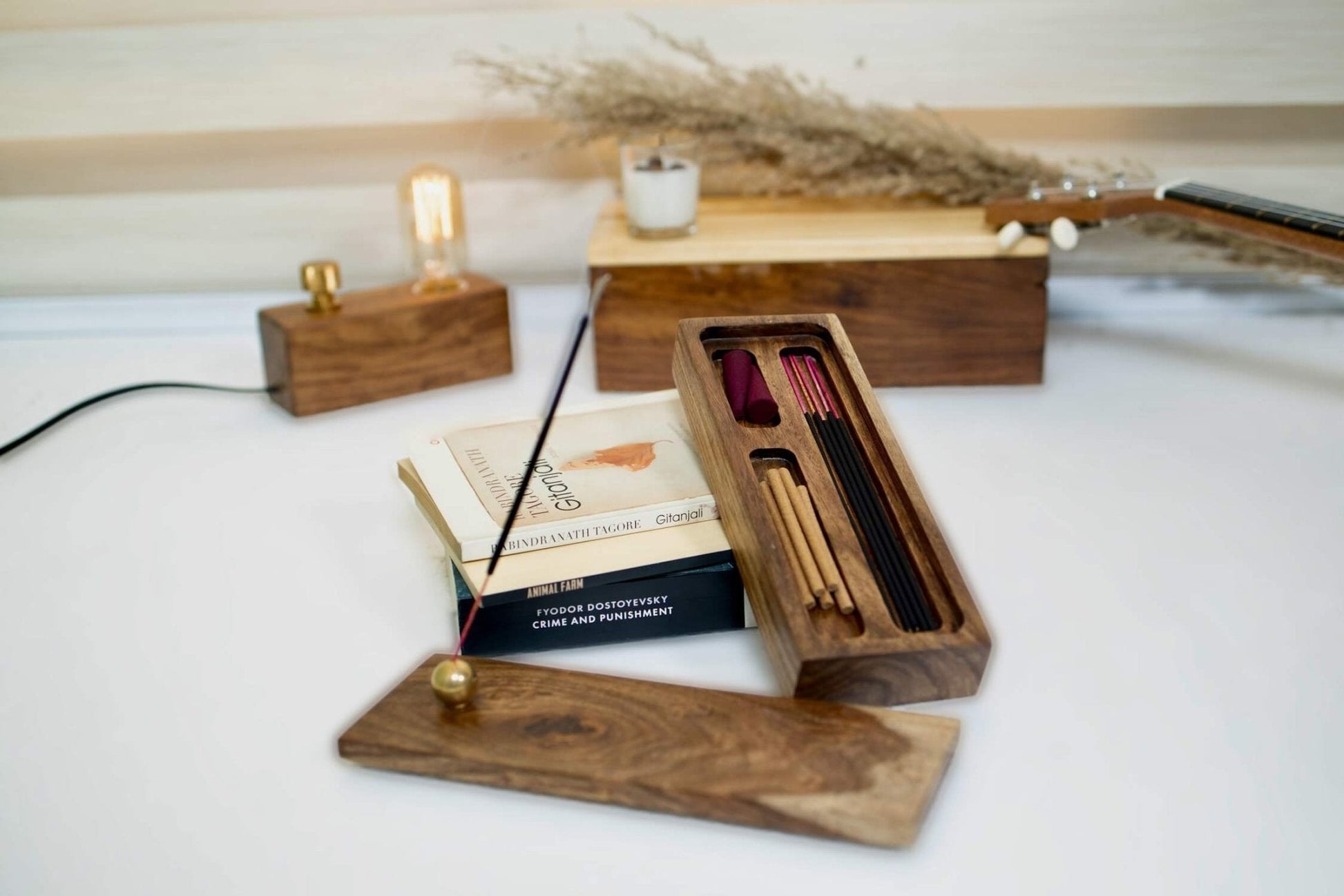 Teak Wood Incense Holder – Simple & Elegant Aroma Diffuser - NixWoods